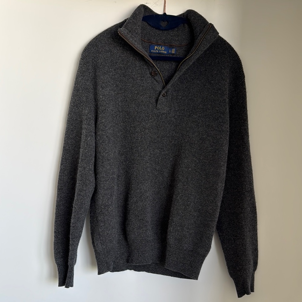 Polo by Ralph Lauren Men's Charcoal Sweater